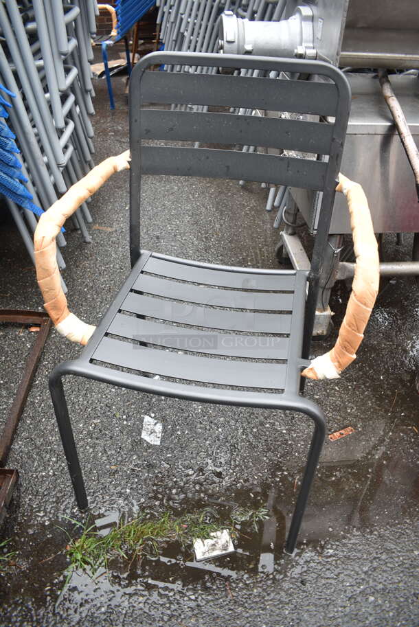 25 BRAND NEW! BFM Seating Vista Outdoor / Indoor Stackable Chair w/ Arm Rests. 25 Times Your Bid! - Image 3 of 4