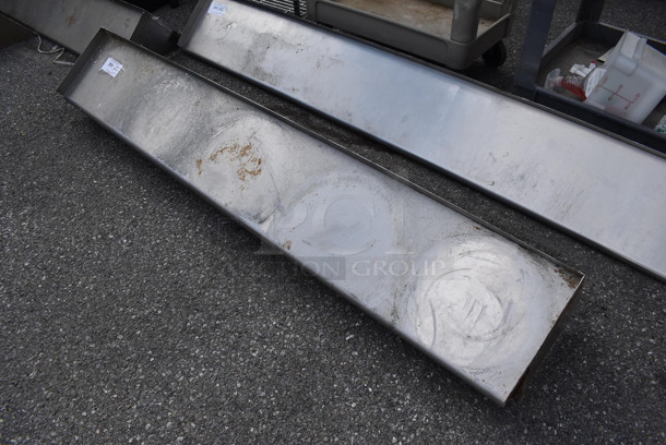 Metal Shelf w/ Wall Mount Brackets. - Image 1 of 3