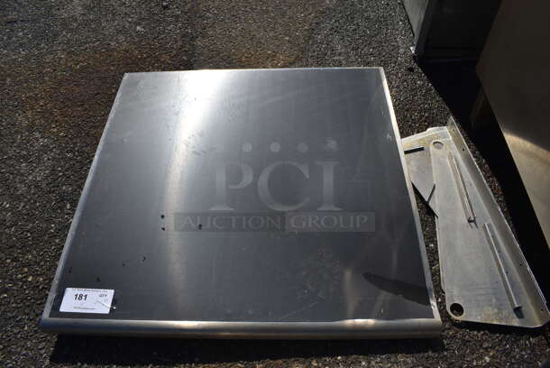 Stainless Steel Shelf and 2 Brackets. 31x31x1 - Image 1 of 3