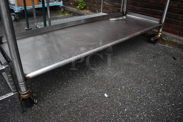Stainless Steel Table w/ 2 Drawers and Under Shelf on Commercial Casters. 72x30x36 - Image 6 of 6