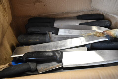 50 SHARPENED Stainless Steel Knives Including Chef Knives. 50 Times Your Bid! 