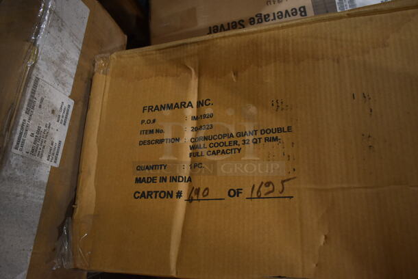 2 BRAND NEW! Franmara 20-8323 32 Quart Cornucopia Giant Double-Wall Cooler. 2 Times Your Bid! - Image 4 of 4