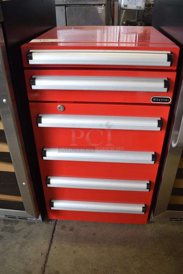 BRAND NEW SCRATCH AND DENT! Whynter TBR-185SR Metal Portable 1.8 cu.ft. Tool Box Refrigerator with 2 Drawers. 115 Volts, 1 Phase. Tested and Working! - Image 2 of 9