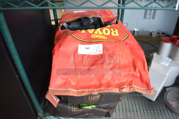 3 Bags of Lump Charcoal. 3 Times Your Bid!