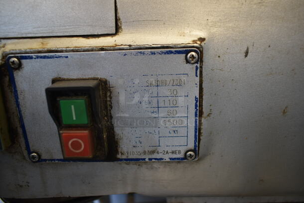 Hebvest SM30HD/7301 Metal Commercial Countertop Planetary Dough Mixer. 110 Volts, 1 Phase. Tested and Working! - Image 5 of 9