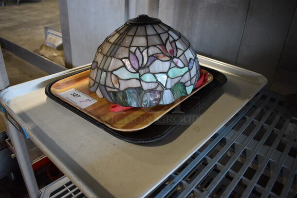 ALL ONE MONEY! Lot of Various Items Including Trays, Lamp Shade and Poly Utensils! - Image 2 of 4