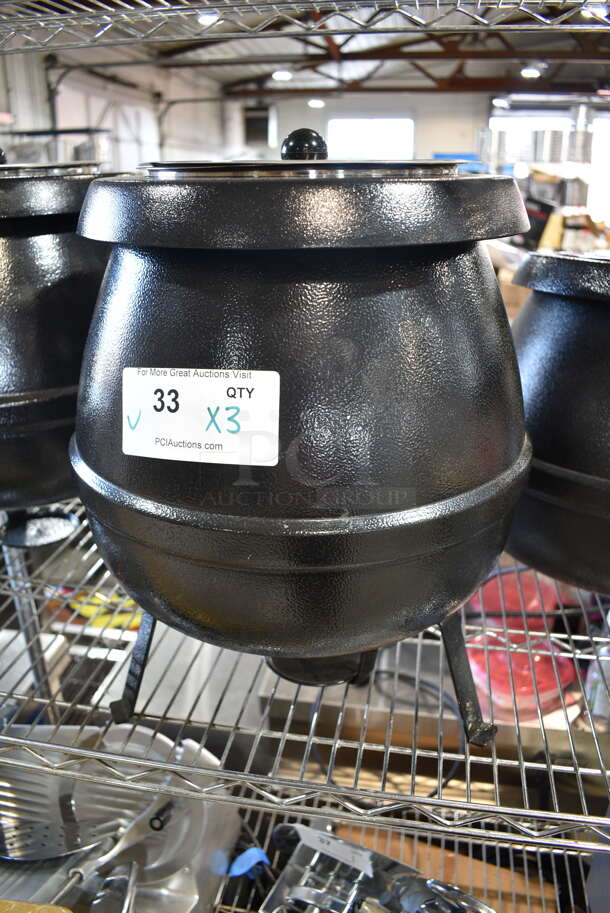 3 Various Metal Commercial Countertop Soup Kettle Food Warmers. 3 Times Your Bid! One Is Tested and Working, Two are Tested and Do Not Power On - Image 5 of 8