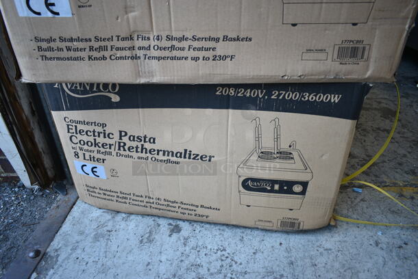 BRAND NEW IN BOX! Avantco 177PC201 Stainless Steel Commercial Countertop Electric Powered Pasta Cooker. 208/240 Volts, 1 Phase. - Image 2 of 3