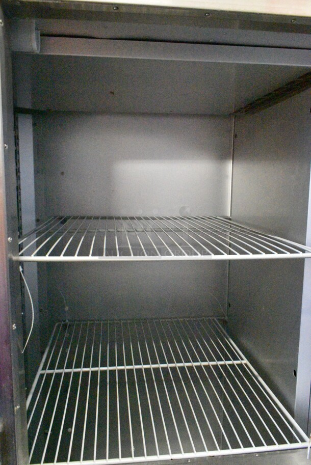 2017 Traulsen G20000 Stainless Steel Commercial 4 Half Size Door Reach In Cooler on Commercial Casters. 115 Volts, 1 Phase. Tested and Working! - Image 4 of 8