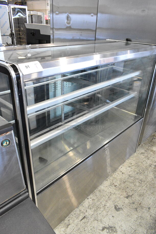 Stainless Steel Commercial Floor Style Deli Display Case Merchandiser. Tested and Powers On But Does Not Get Cold - Image 2 of 2