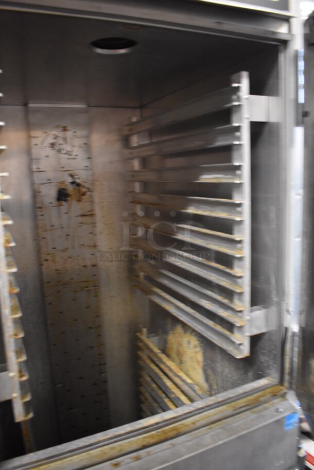 Cres Cor H1381834C Metal Commercial 2 Half Size Door Reach In Warming Cabinet on Commercial Casters. 120 Volts, 1 Phase. 29x34x73. Tested and Working! - Image 5 of 8