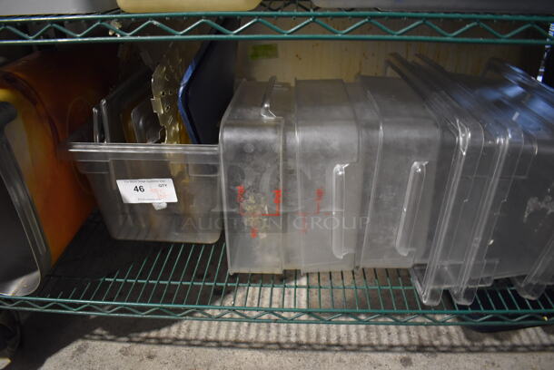 ALL ONE MONEY! Tier Lot of Various Items Including Poly Bins, Lids and Beverage Holder Dispenser  - Image 3 of 4