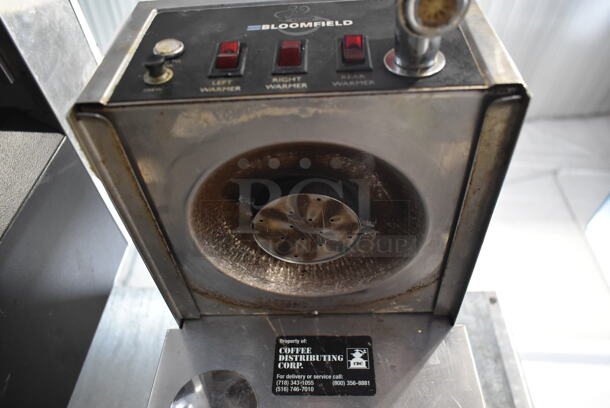Bloomfield Stainless Steel Commercial 3 Burner Coffee Machine w/ Hot Water Dispenser and Poly Brew Basket. - Image 7 of 11