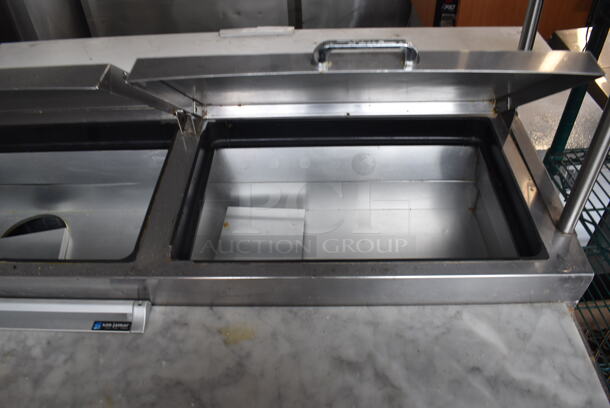 True TPP-93 Commercial Stainless Steel Pizza Prep Table With 2 Over shelves And Steel Racks on Commercial Casters. 115V/ 1 Phase. Tested And Working - Image 5 of 9