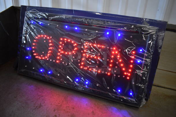 BRAND NEW IN BOX! Closed Open Light Up Sign. 19x1x10 - Image 7 of 8