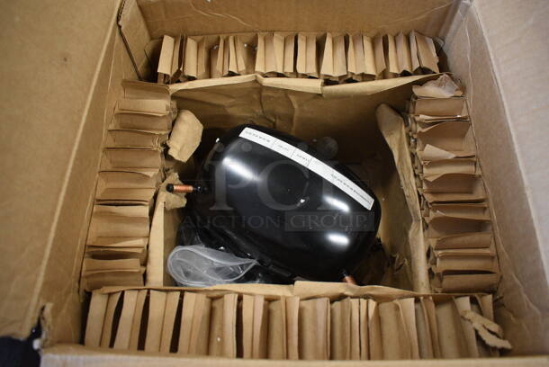 LIKE NEW Secop Model SC12CNX.2 Metal Compressor. 115 Volts, 1 Phase. 9x5x8.5 - Image 9 of 10