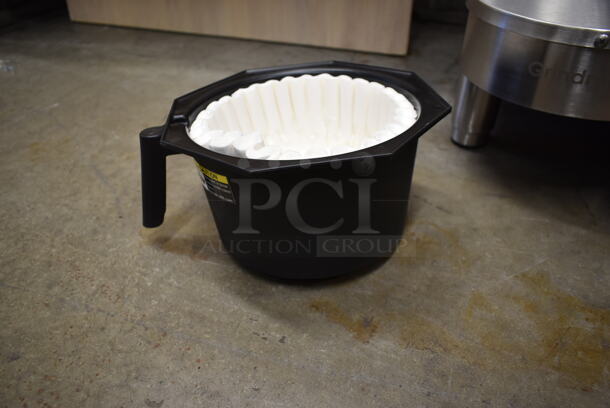 BRAND NEW SCRATCH AND DENT! Grindmaster Cecilware PBC-1V Stainless Steel Commercial Countertop Coffee Machine w/ Hot Water Dispenser and Poly Brew Basket. 208-240 Volts, 1 Phase.  - Image 7 of 9
