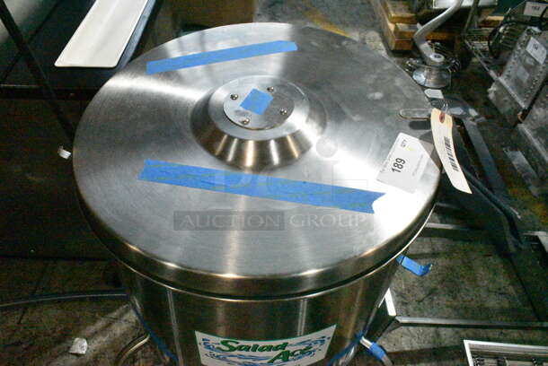 BRAND NEW SCRATCH AND DENT! Delfield 305SALD1115 Stainless Steel Commercial 20 Gallon Electric Stainless Salad Dryer on Commercial Casters. Tested and Working! - Image 4 of 9
