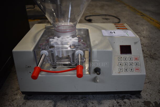 Edhard Model MK Metal Commercial Countertop Donut Pastry Filler w/ Hopper. Missing Lid. 120 Volts, 1 Phase. 15x13x8. Tested and Working! - Image 3 of 4