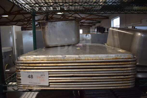ALL ONE MONEY! Tier Lot of Various Items Including Metal Baking Pans and Stainless Steel Drop In Bins - Image 2 of 4