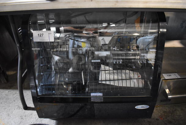 BRAND NEW SCRATCH AND DENT! KoolMore CDC-3C-BK Metal Commercial Countertop Refrigerated Display Case Merchandiser. Side Glass Panels Are Broken. 115 Volts, 1 Phase. Tested and Working! - Image 1 of 6