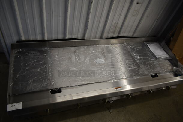 BRAND NEW SCRATCH AND DENT! 2023 Cooking Performance Group CPG 351GTCPG72NL Stainless Steel Commercial Countertop Natural Gas Powered Flat Top Griddle. 180,0000 BTU. - Image 2 of 4