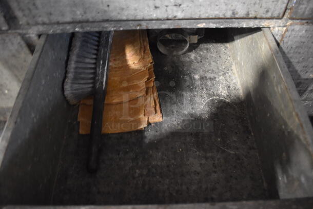 Metal Commercial Bakery Table w/ Butcher Block Countertop, Metal Over Shelves and 20 Drawers. 98x36x78 - Image 8 of 12