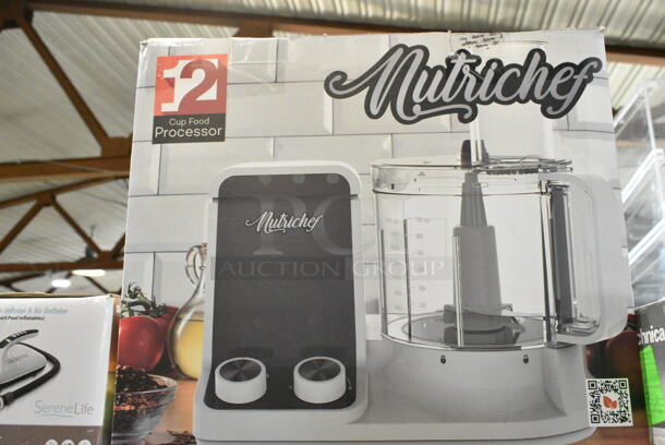 4 IN ORIGINAL BOX! Items Including PDIC106 2 Way Speakers, Audio Technica Stereo Turntable, NutriChef Food Processor, SereneLife SLPUMP30 Electric Air Pump Compressor. 4 Times Your Bid!  - Image 4 of 5