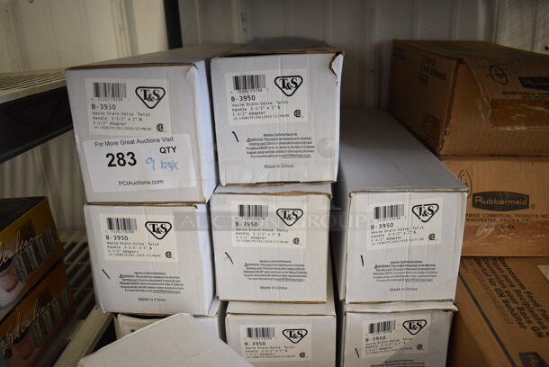 9 BRAND NEW IN BOX! T&S Metal Waste Drain Valves. 9 Times Your Bid! - Image 4 of 4
