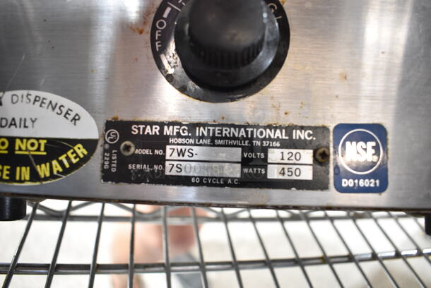 2 Star 7WS Stainless Steel Commercial Countertop Food Warmer. 120 Volts, 1 Phase. 2 Times Your Bid! Tested and Working! - Image 7 of 8