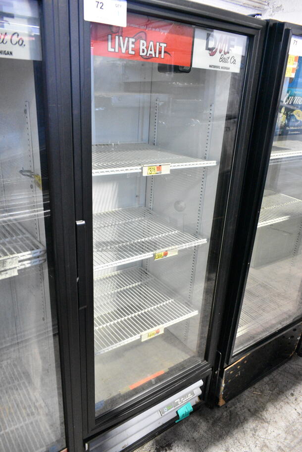 2017 True GDM-12-HC-LD Metal Commercial Single Door Reach In Cooler Merchandiser w/ Poly Coated Racks. 115 Volts, 1 Phase.  Tested and Working! - Image 1 of 5