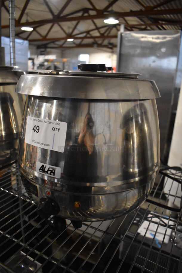 Alfa SW10SS Stainless Steel Commercial Countertop Soup Kettle Food Warmer. 110 Volts, 1 Phase. 12.5x13x14. Tested and Working! - Image 3 of 5
