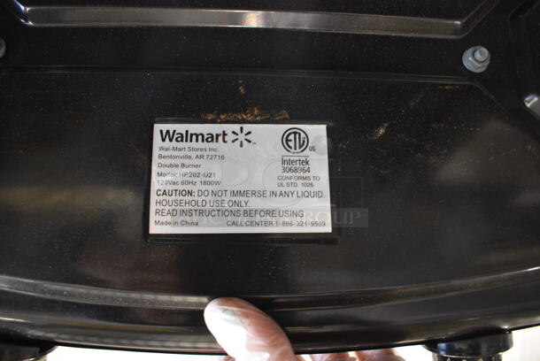 Walmart Model HP202-U21 Metal Countertop Electric Powered Single Burner Range. 120 Volts, 1 Phase. 18x11x3 - Image 4 of 4