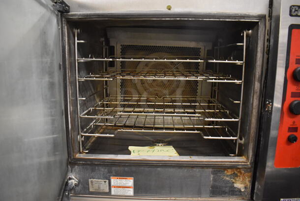Vulcan Hart ABC G-NAT Stainless Steel Commercial Propane Gas Powered Full Size Combi Convection Oven on Metal Frame w/ Commercial Casters. 80,000 BTU. 42x43x66.5 - Image 6 of 8