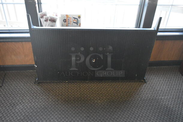ALL ONE MONEY! Room Lot of Various Items Including Black Metal Stackable Banquet Chairs and Bookshelf (mudroom)  - Image 2 of 5