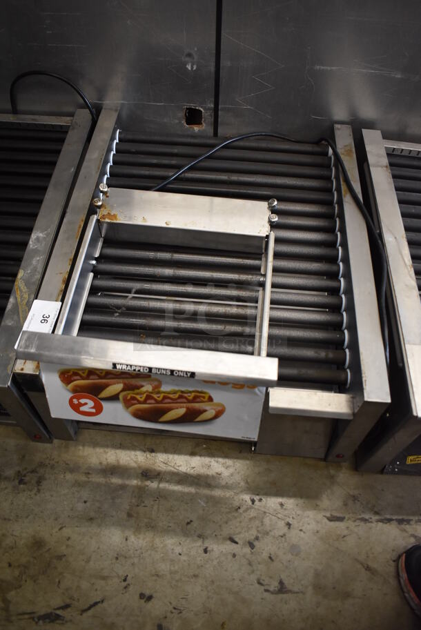 Star 45STBDE Stainless Steel Commercial Countertop Hot Dog Roller w/ Bun Drawer. 120 Volts, 1 Phase. 24x29x12.5. Tested and Working! - Image 4 of 5
