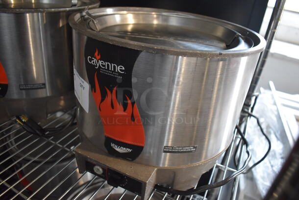 Vollrath Cayenne HS-11 Stainless Steel Commercial Countertop Soup Kettle Food Warmer w/ Lid. Does Not Have Drop In. 120 Volts, 1 Phase. Tested and Working! - Image 3 of 6