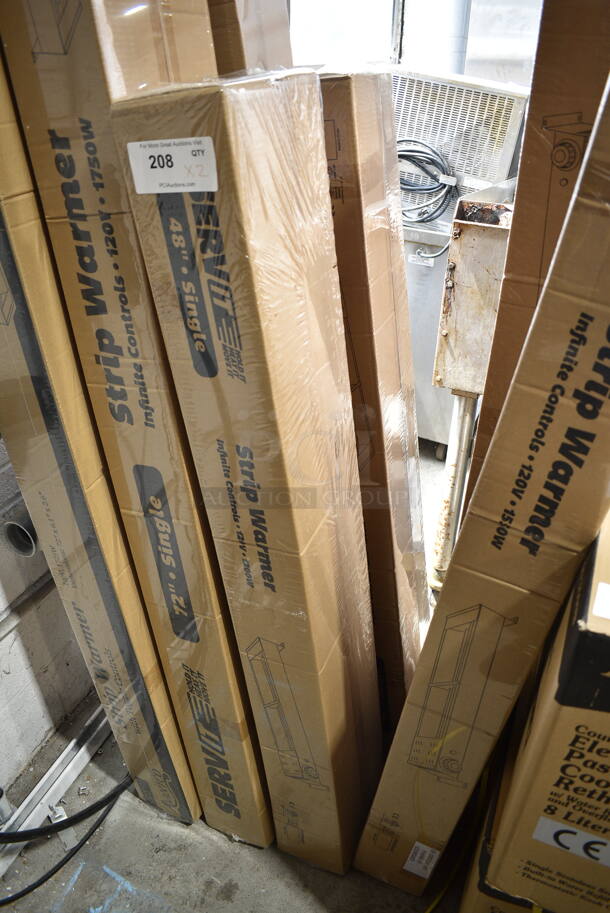 2 BRAND NEW IN BOX! ServIt 423SWI48CP Stainless Steel Commercial 48" High Wattage Strip Warmer with Infinite Controls. 120 Volts, 1 Phase. 2 Times Your Bid! - Image 2 of 4