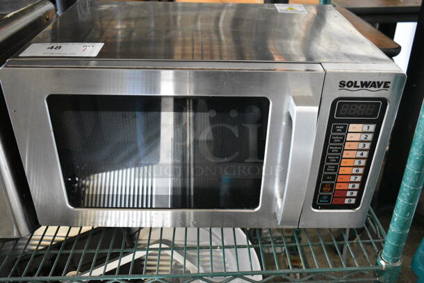 2020 Solwave 180MW1000SS Stainless Steel Commercial Countertop Microwave Oven. 120 Volts, 1 Phase.  - Image 1 of 5