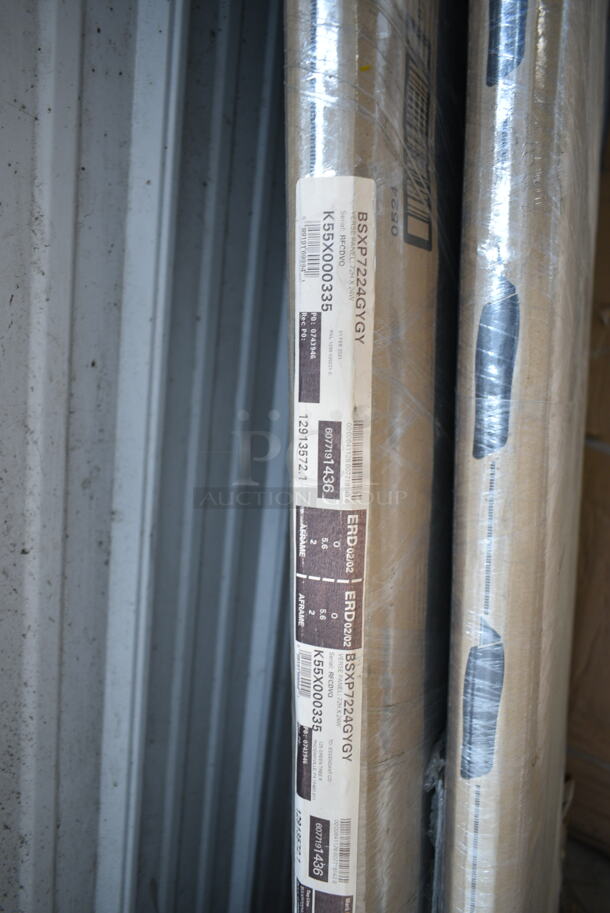 2 BRAND NEW SCRATCH AND DENT! HON BSXP7224GYGY Basyx BL Series 72" x 24" Gray Semi-Tackable Verse Office Panel. 2 Times Your Bid! - Image 4 of 6