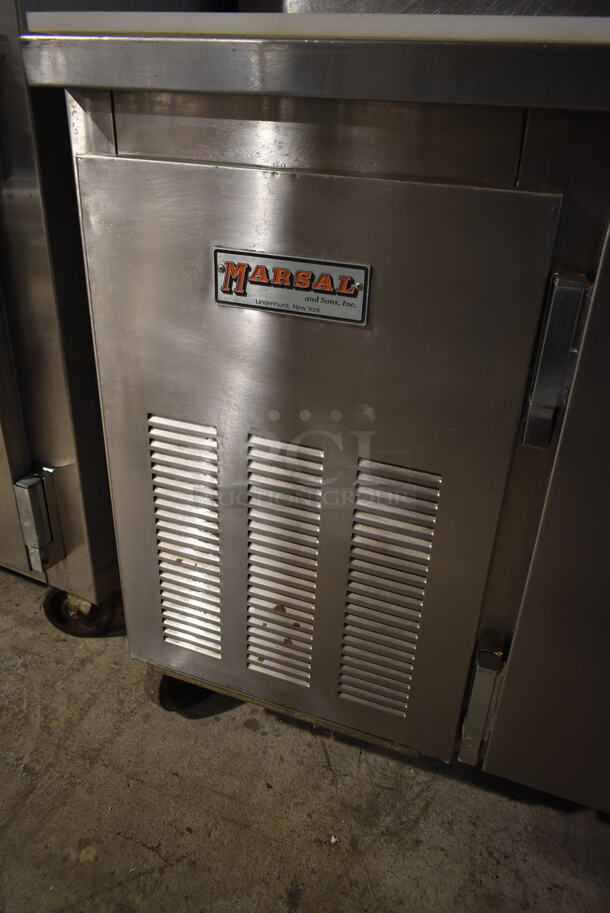 Marsal BM68 Stainless Steel Commercial Prep Table w/ Drop In Bins and Cutting Board on Commercial Casters. 115 Volts, 1 Phase. Tested and Working! - Image 3 of 8