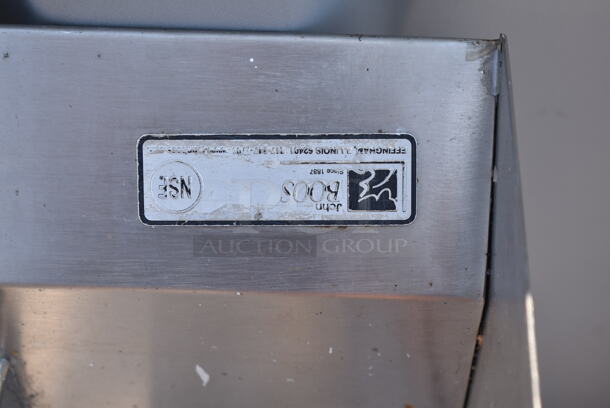 Stainless Steel Commercial Single Bay Wall Mount Sink w/ Faucet and Handles.  - Image 4 of 4