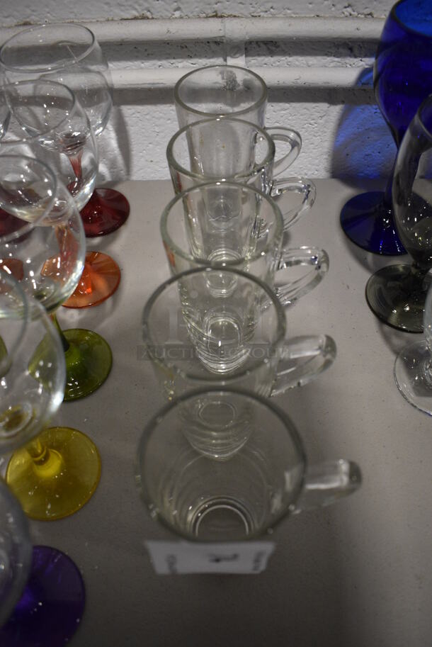 5 Glass Mugs. 4.5x3x5.5. 5 Times Your Bid! - Image 3 of 3