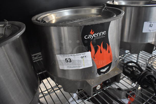 Vollrath Cayenne HS-11 Stainless Steel Commercial Countertop Soup Kettle Food Warmer w/ Lid. Does Not Have Drop In. 120 Volts, 1 Phase. Tested and Working! - Image 3 of 6