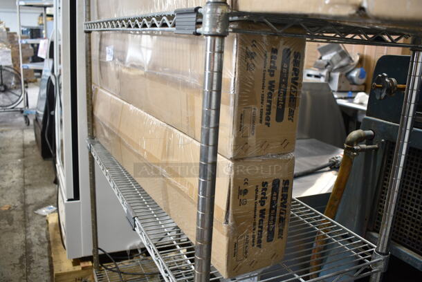 2 BRAND NEW IN BOX! ServIt 423SWI48CP Stainless Steel Commercial 48" High Wattage Strip Warmer with Infinite Controls. 120 Volts, 1 Phase. 2 Times Your Bid! - Image 2 of 5
