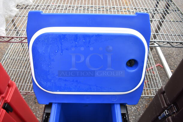 2 Cambro UC500 Blue Poly Insulated Beverage Holder Dispensers. 12x16.5x27. 2 Times Your Bid! - Image 11 of 12