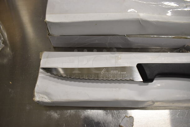 36 BRAND NEW IN BOX! Adcraft MS-3000 Stainless Steel Black Angus Steak Knives. 8.5". 36 Times Your Bid! - Image 2 of 4