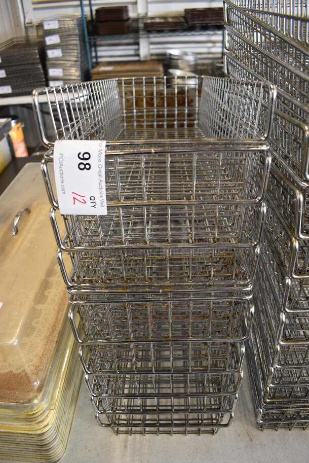 12 Metal Wire Baskets. 9x24x5. 12 Times Your Bid! - Image 2 of 3