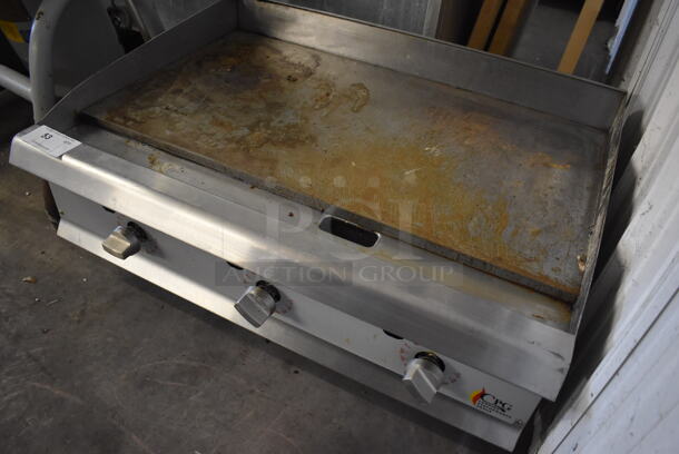 CPG Stainless Steel Commercial Countertop Natural Gas Powered Flat Top Griddle w/ Thermostatic Controls. 36x32x17 - Image 3 of 6