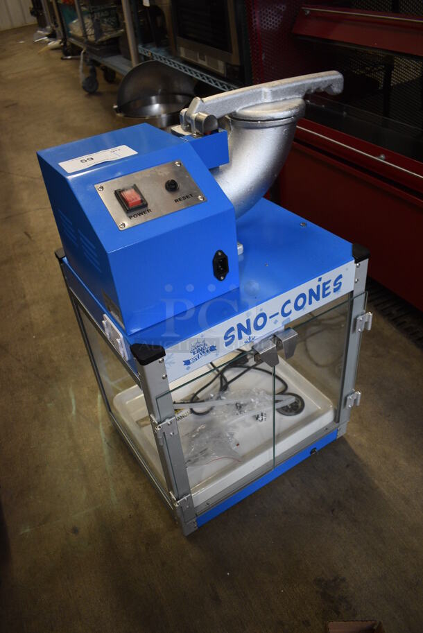 BRAND NEW! Carnival King Model 382SCM350R Metal Commercial Countertop Sno Cone Ice Crushing Machine. 120 Volts, 1 Phase. 21x14.5x26.5. Tested and Working! - Image 3 of 9